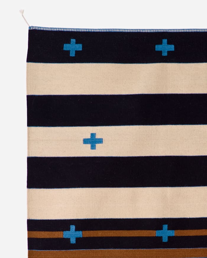 TURQUOISE CROSSES RUG