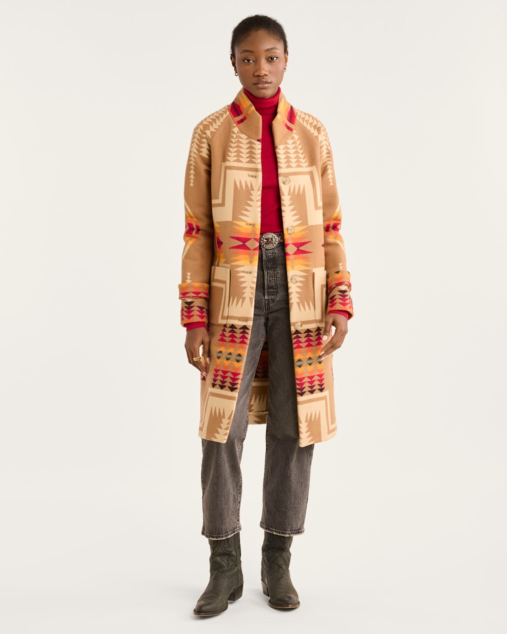 WOMEN'S HARDING ARCHIVE BLANKET COAT