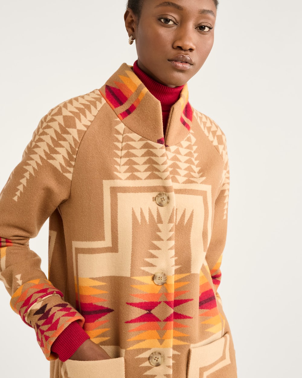 WOMEN S HARDING ARCHIVE BLANKET COAT Pendleton