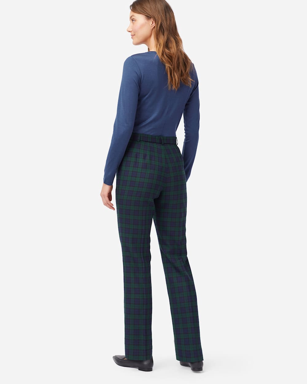 Black watch tartan womens pants top