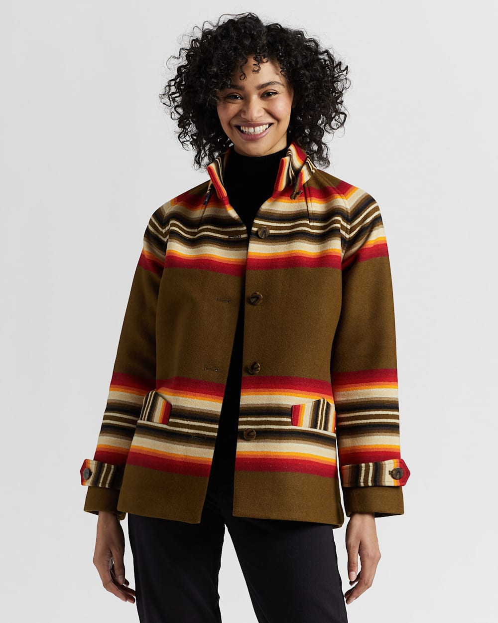 WOMEN'S ARCHIVE TOBOGGAN WOOL COAT