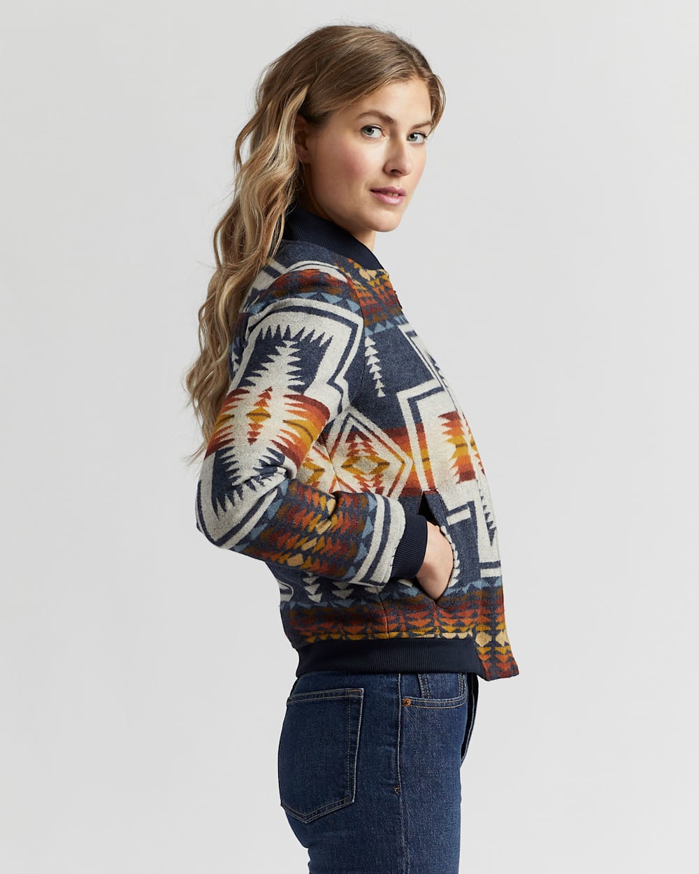 WOMEN'S WOOL BOMBER JACKET | Pendleton