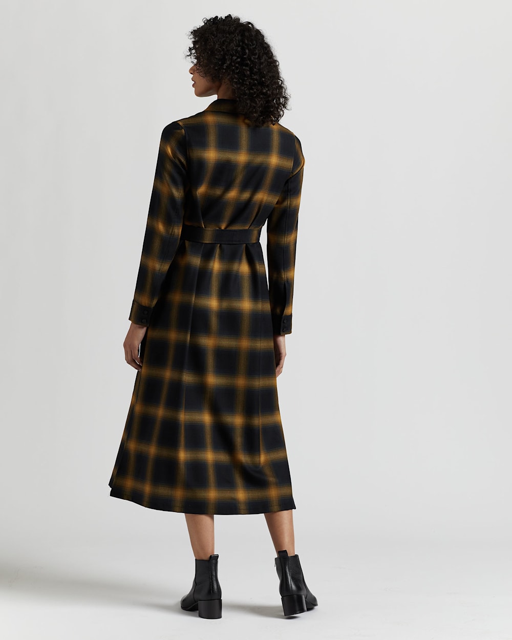 WOMEN S WOOL MIDI SHIRT DRESS