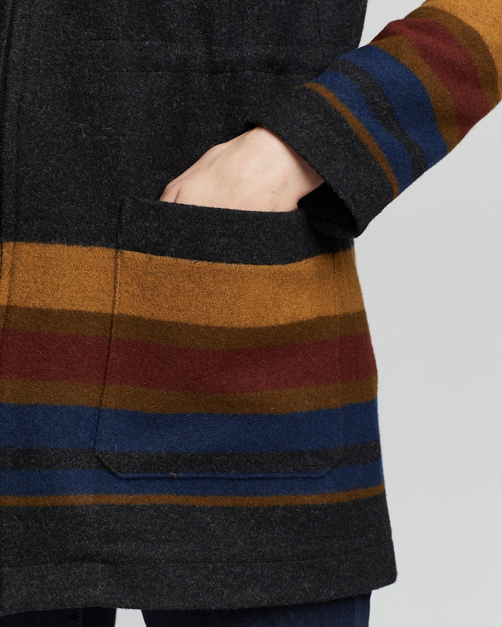 WOMEN S YAKIMA STRIPE WOOL PARKA