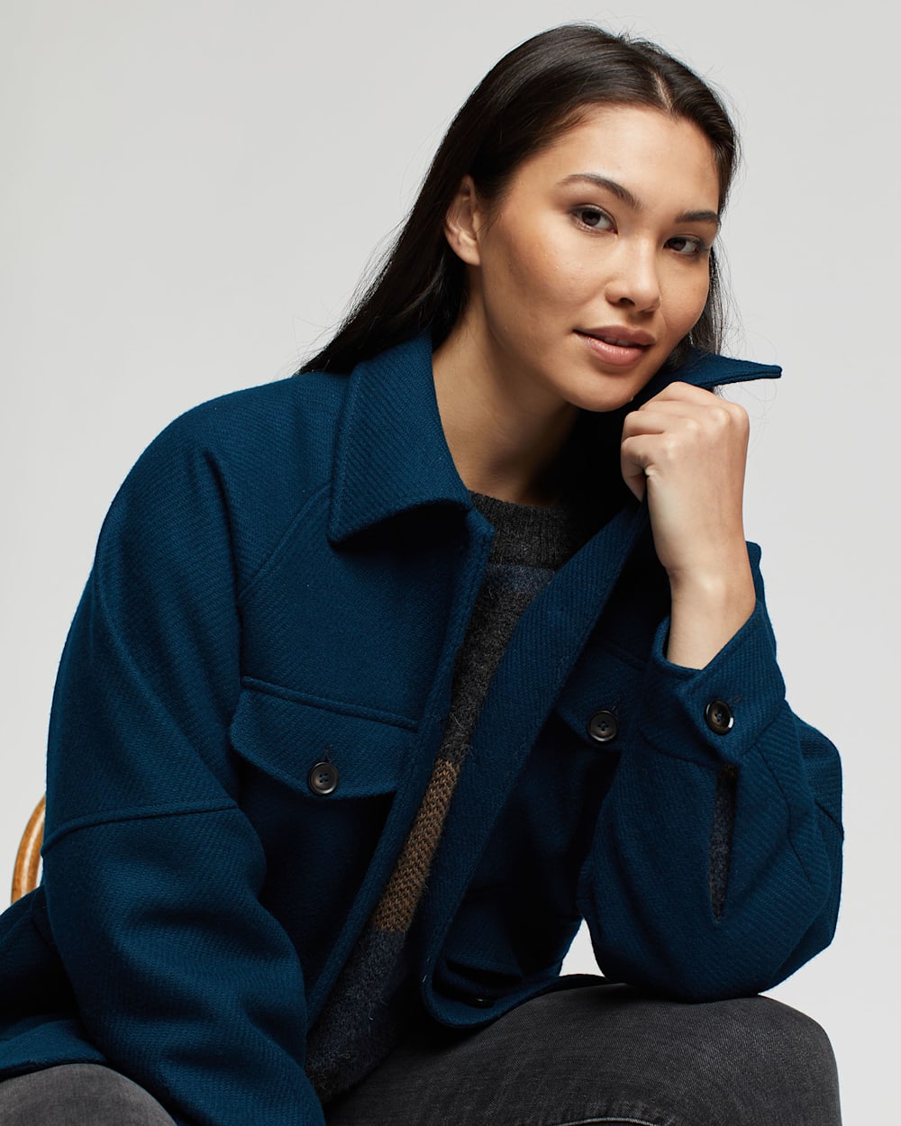 561 Wool Blanket Coat Grey  peak ウール 561 Wool Blanket Coat Grey peak ウール 561 Wool Blanket Coat