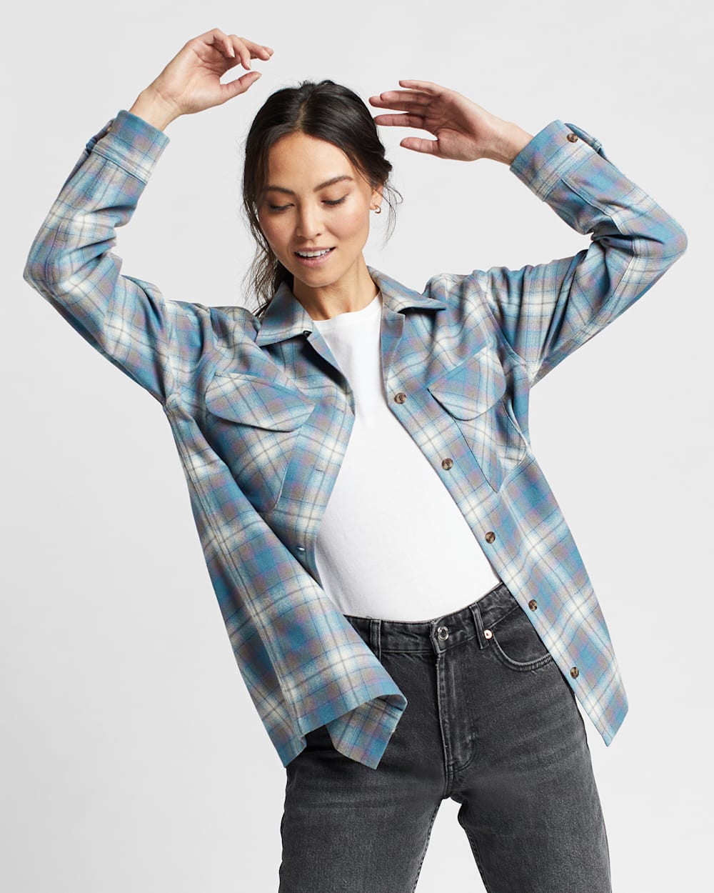 Shop Women's Plaid Boyfriend Board Shirt for Trendy StyleT