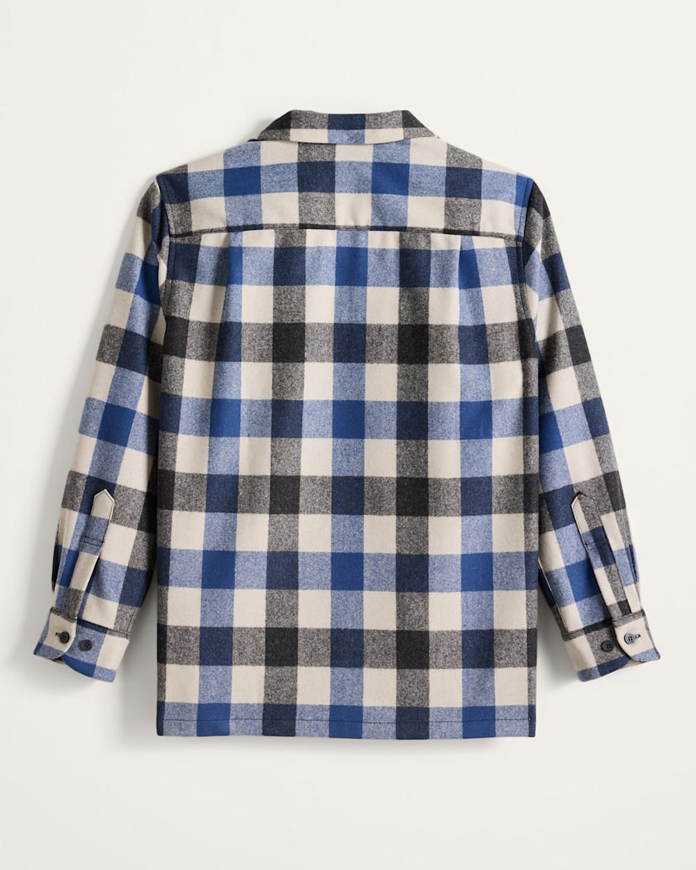 ALTERNATE VIEW OF WOMEN'S PLAID BOYFRIEND BOARD SHIRT IN BLUE/TAN CHECK image number 2