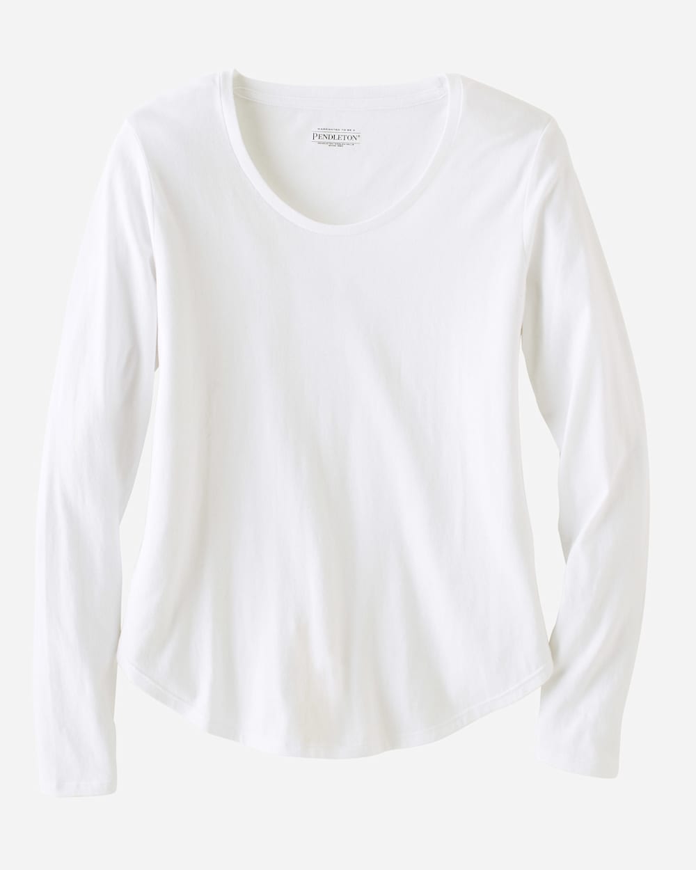 WOMEN'S LONG-SLEEVE JERSEY TEE IN WHITE image number 1