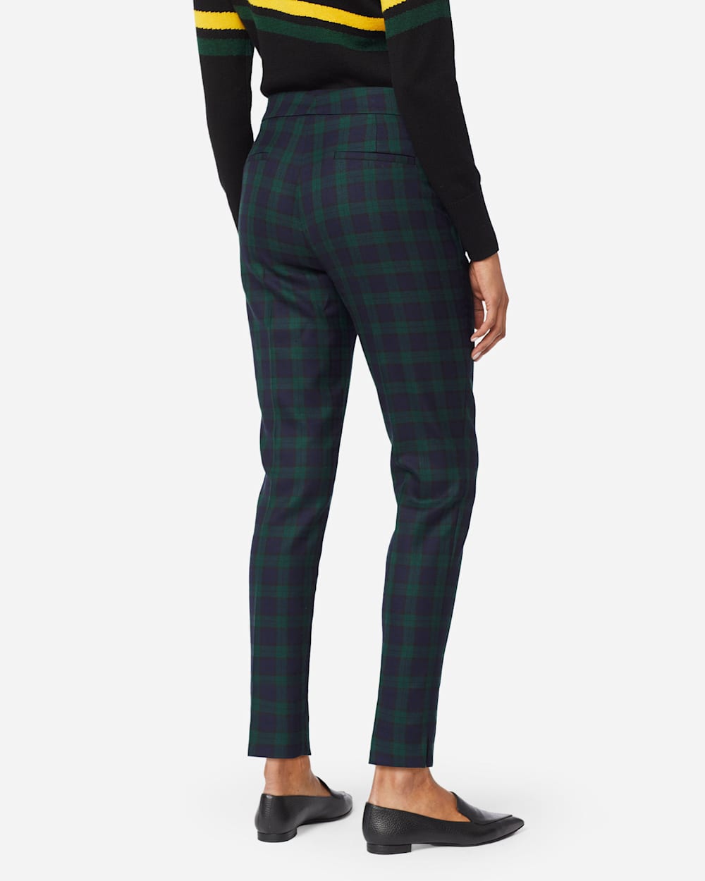 WOMEN'S WOOL PLAID ANKLE PANTS image number 3