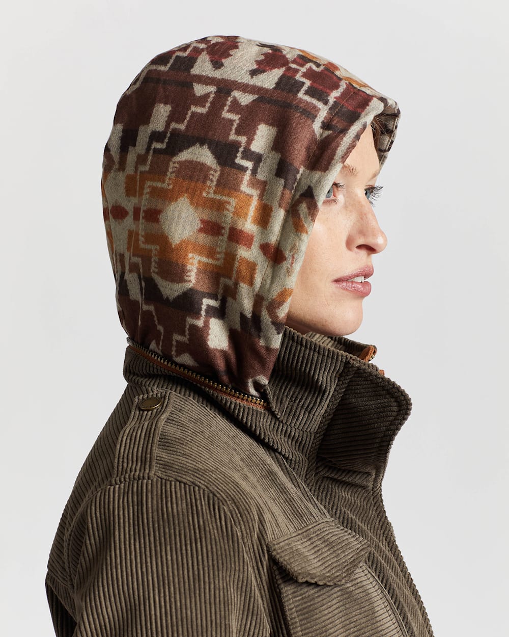WOMEN S ODESSA HOODED CORDUROY JACKET Pendleton