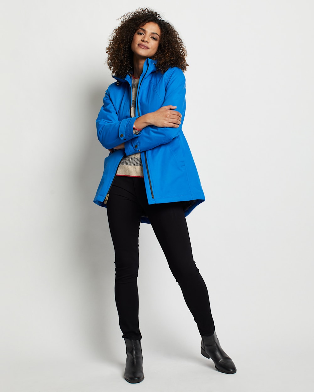 WOMEN'S SUNLAND ANORAK IN ELECTRIC BLUE image number 1