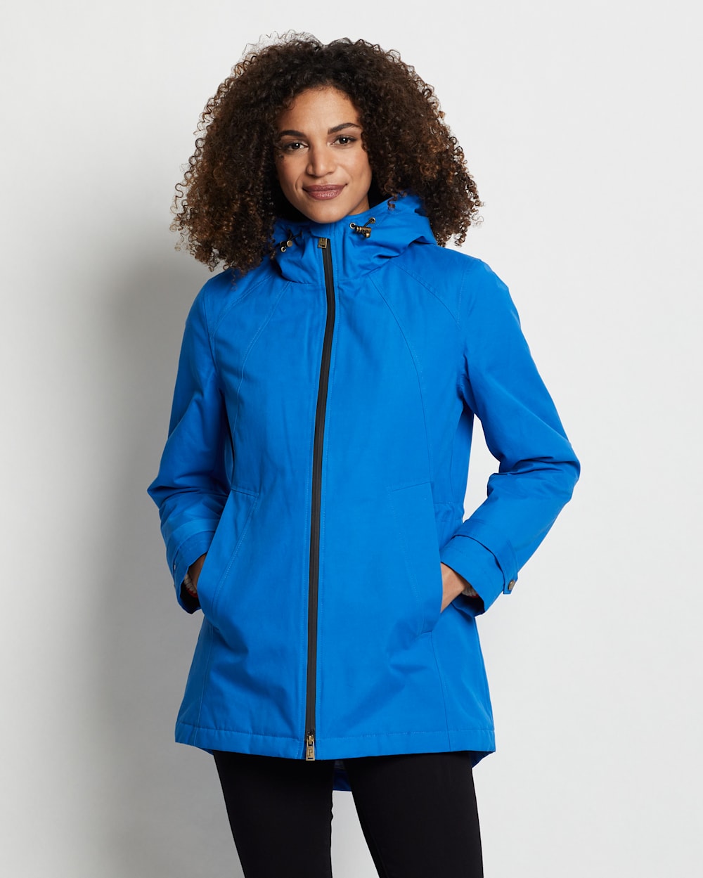 ALTERNATE VIEW OF WOMEN'S SUNLAND ANORAK IN ELECTRIC BLUE image number 3