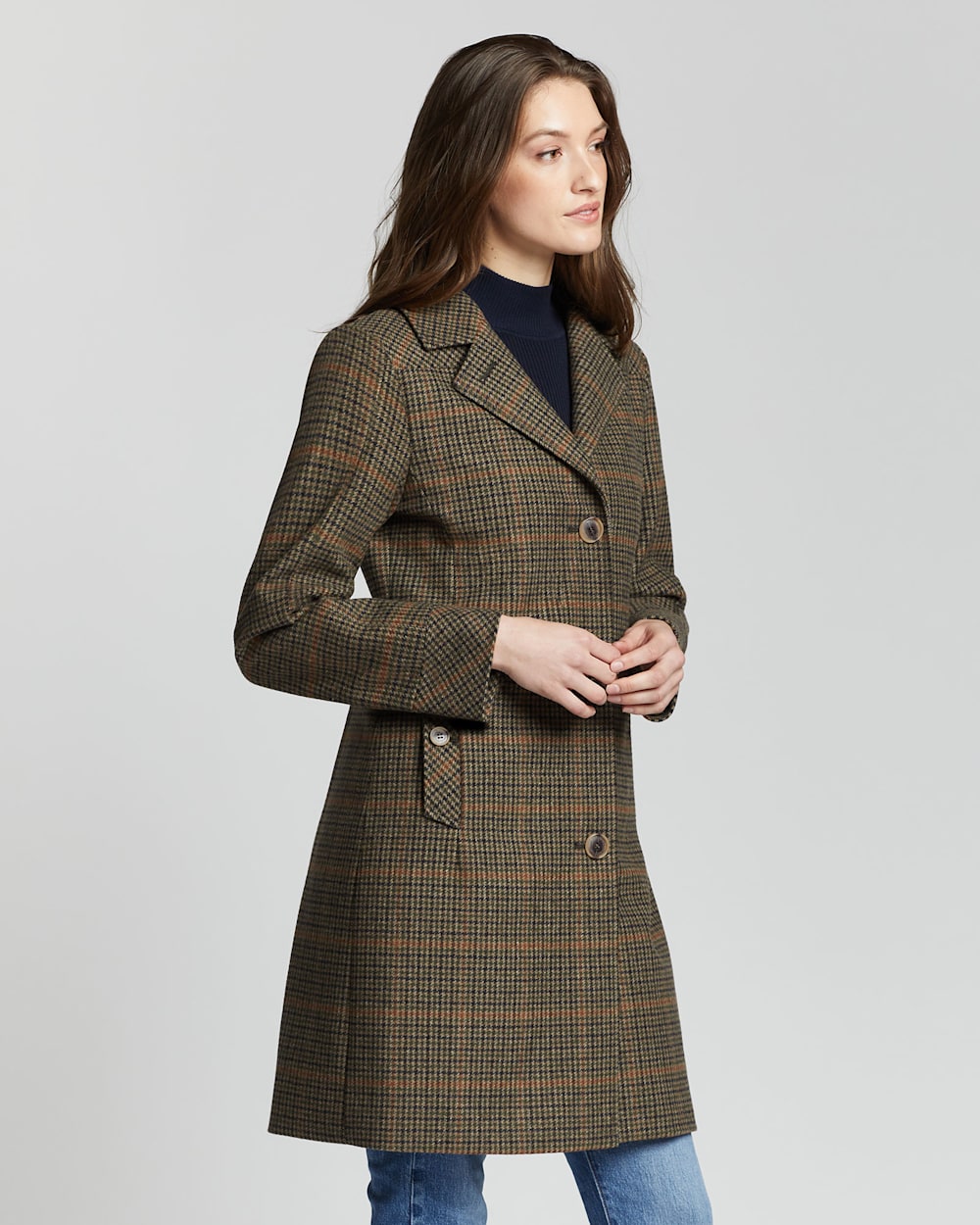 Women's Tweed Walker Wool Coat