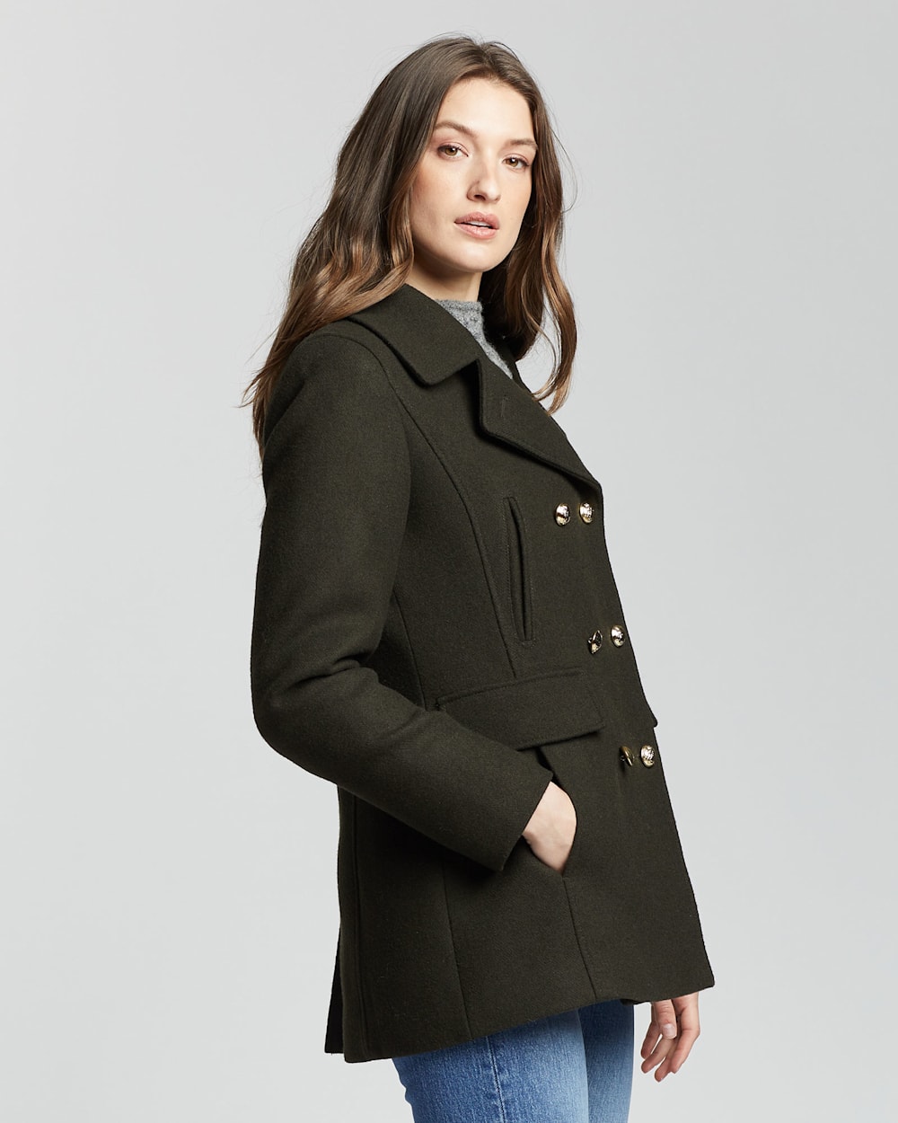 WOMEN S WOOL PEACOAT