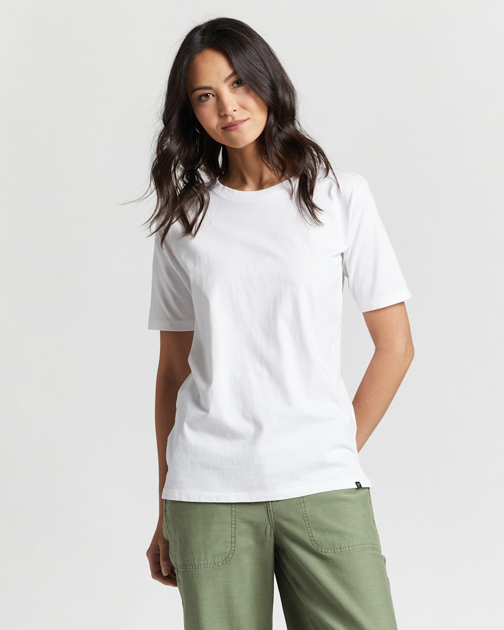 WOMEN'S DESCHUTES TEE IN WHITE image number 2