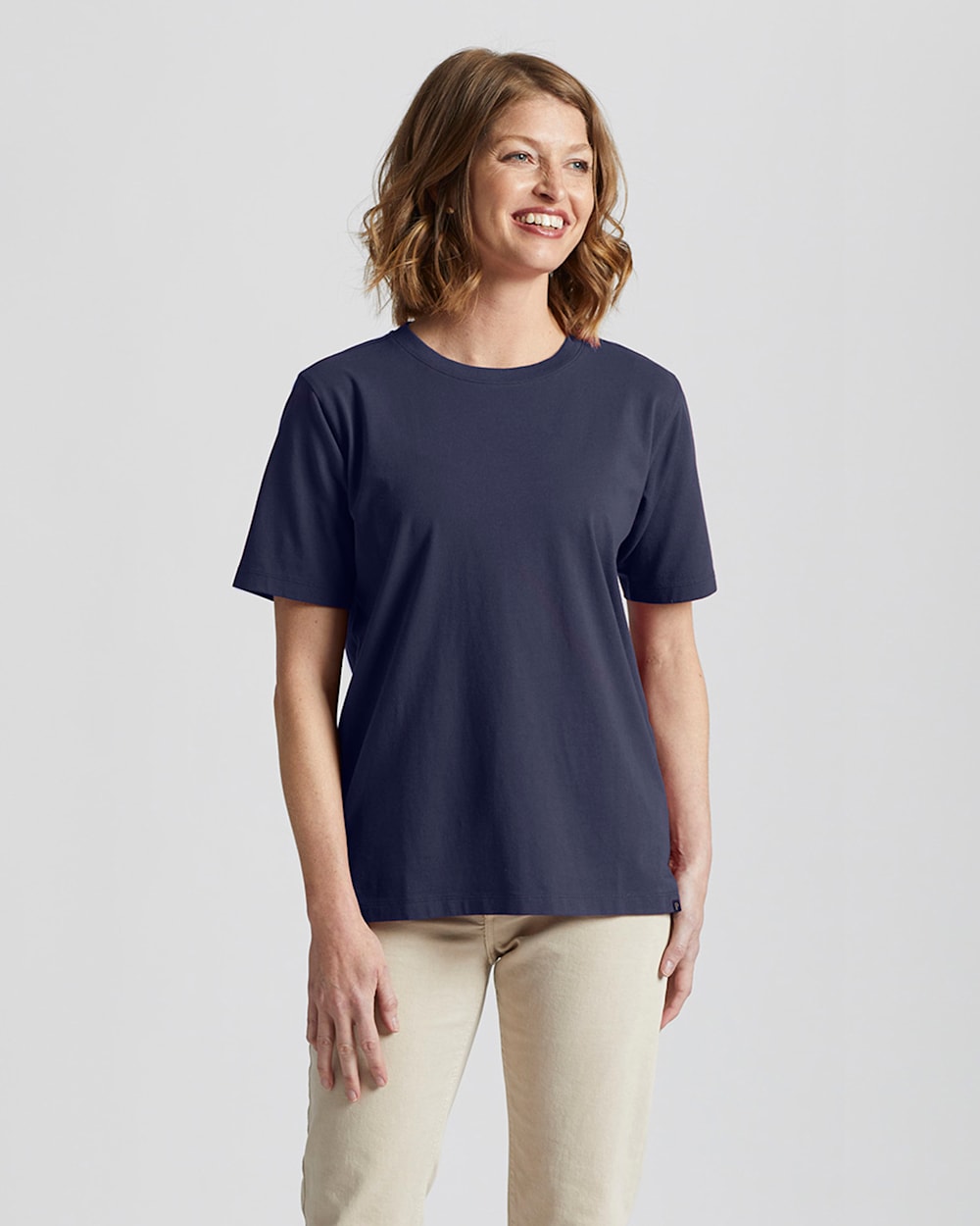 ALTERNATE VIEW OF WOMEN'S DESCHUTES TEE IN NAVY image number 1