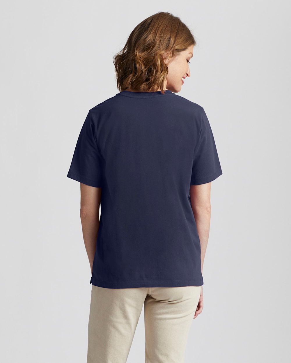 ALTERNATE VIEW OF WOMEN'S DESCHUTES TEE IN NAVY image number 3