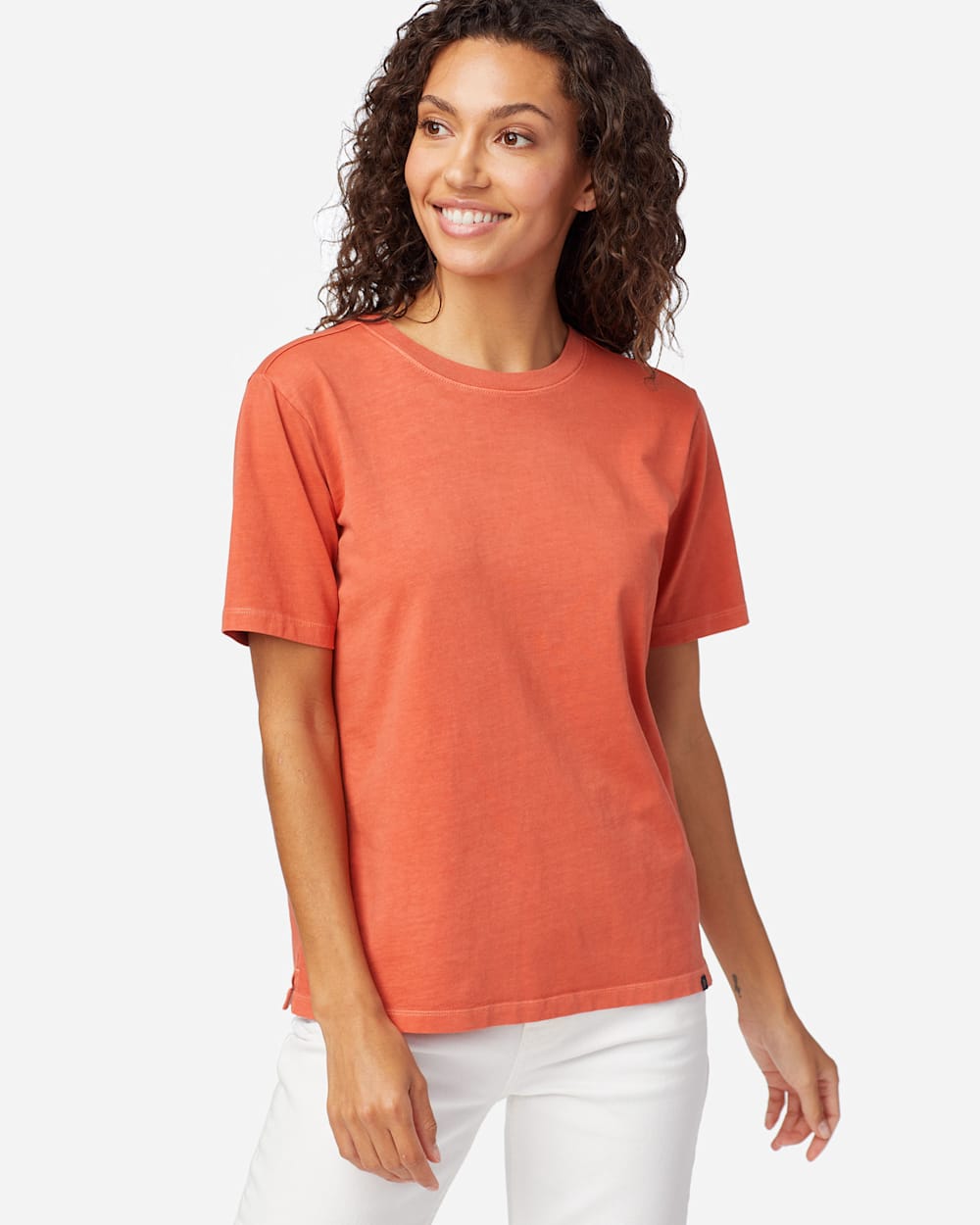 WOMEN'S DESCHUTES TEE IN SPICED ORANGE image number 1