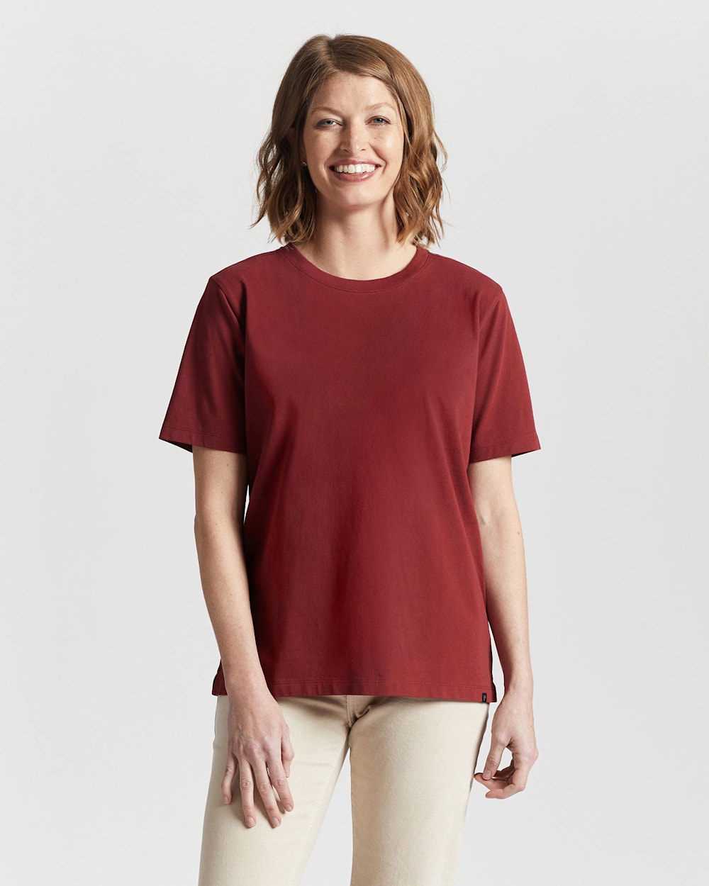 WOMEN'S DESCHUTES TEE IN SYRAH WINE image number 1