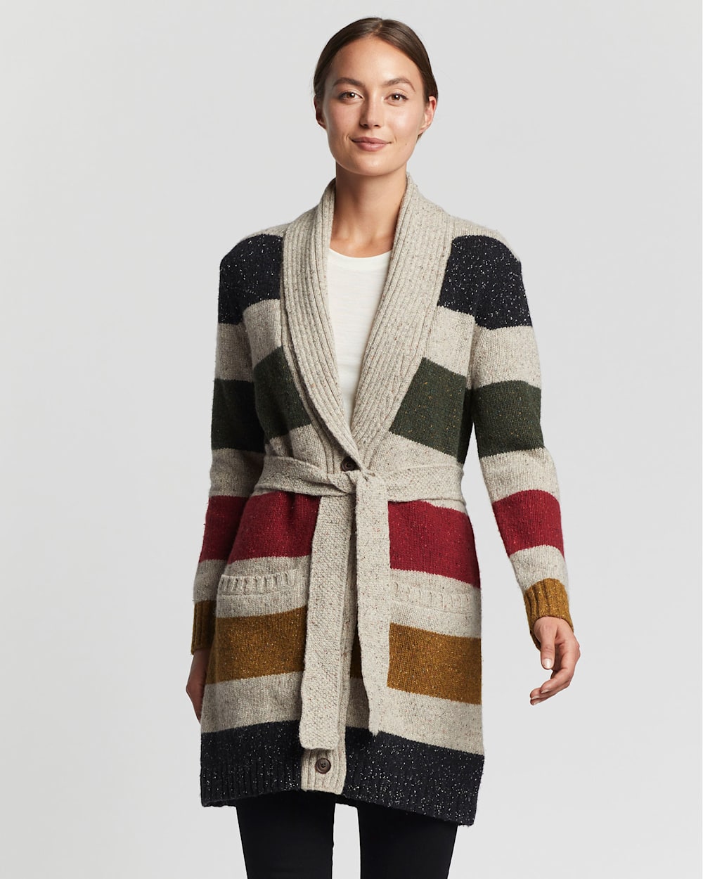 WOMEN S GLACIER STRIPE CARDIGAN
