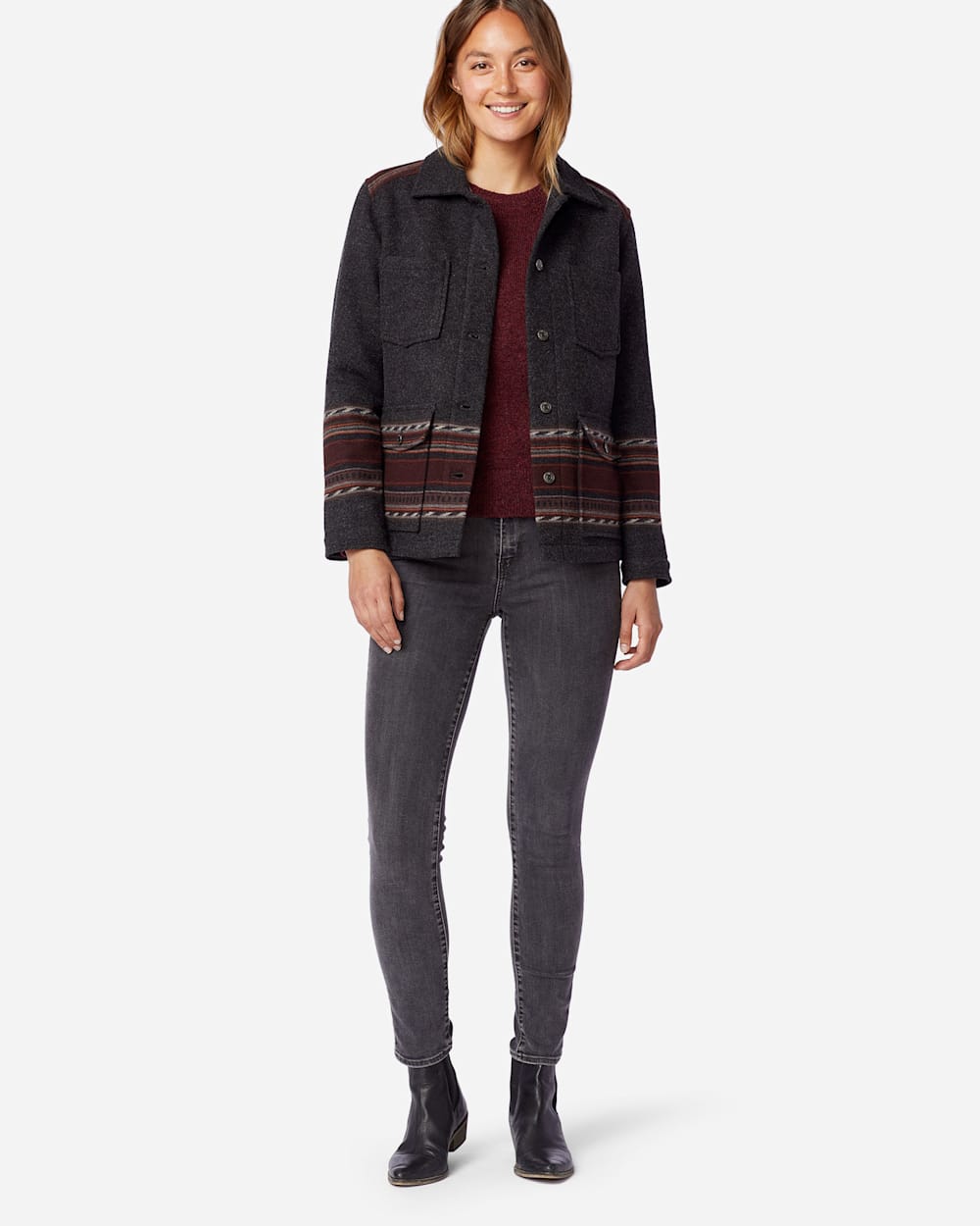Womens western wool coats online