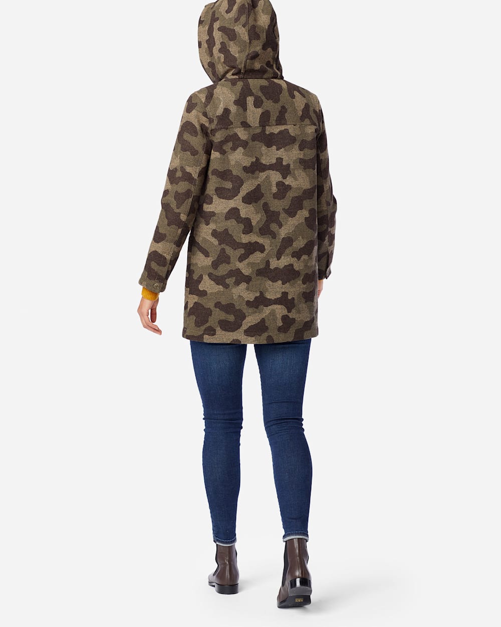 ALTERNATE VIEW OF WOMEN'S WOOL PARKA IN CAMO image number 3