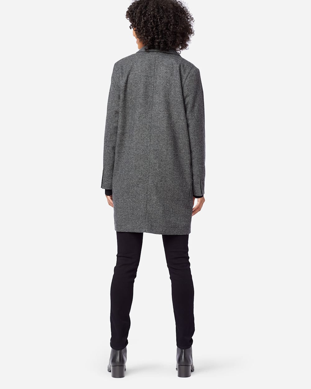 ALTERNATE VIEW OF WOMEN'S HUDSON WOOL JACKET IN GREY/BLACK MULTI image number 4