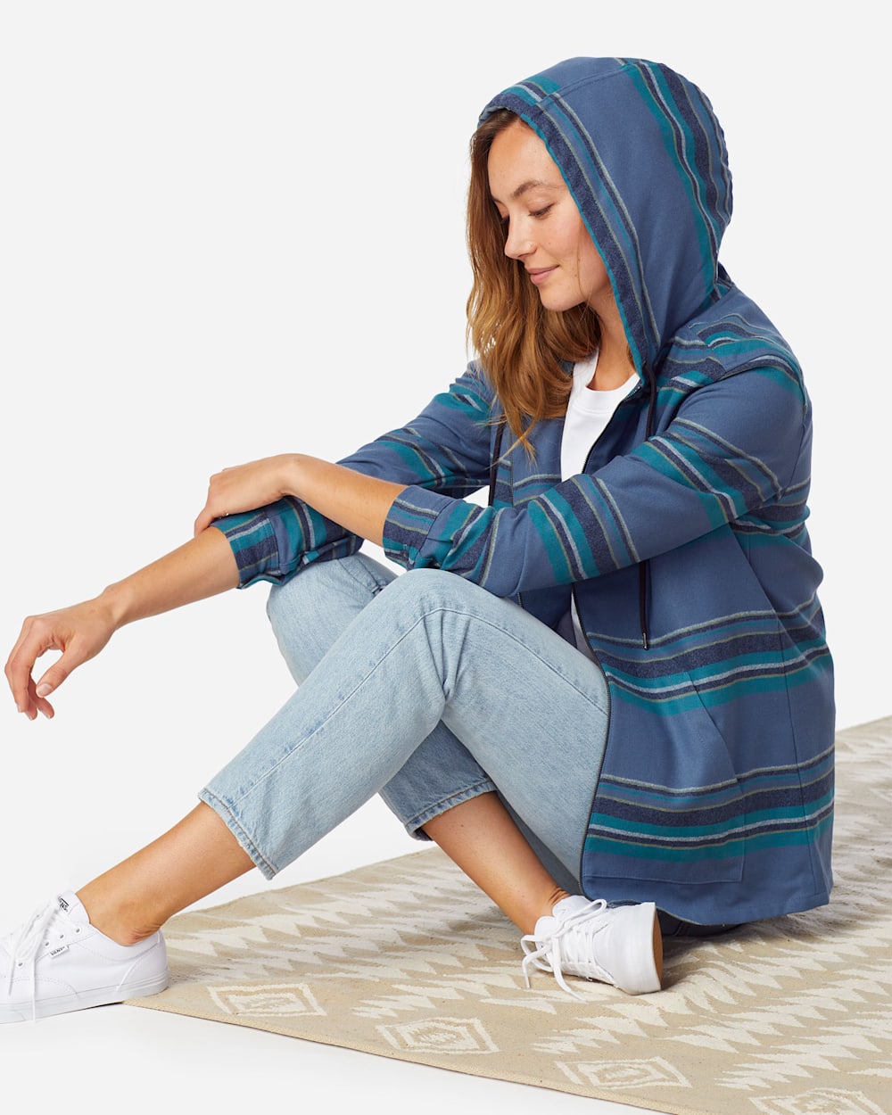 WOMEN S BOYFRIEND WOOL ZIP HOODIE Pendleton