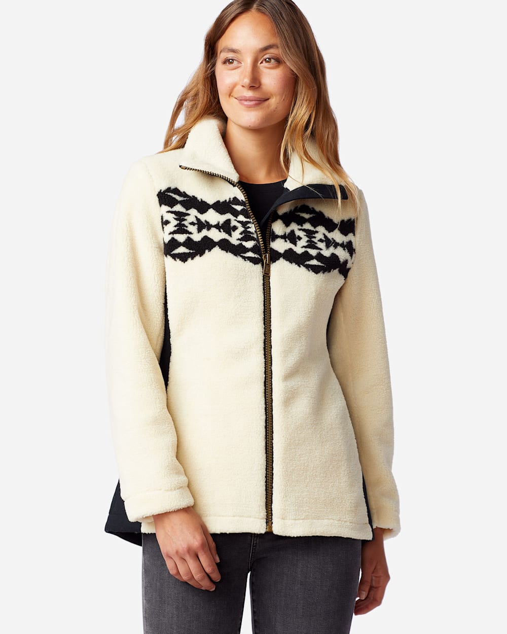 WOMEN'S BROOKE SONORA SHERPA JACKET IN IVORY SONORA image number 1