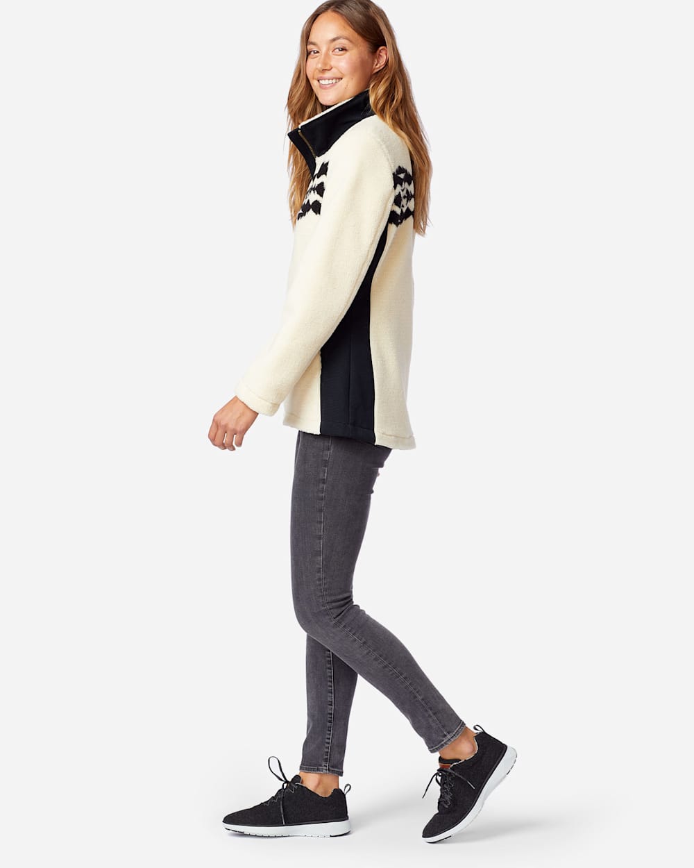 ALTERNATE VIEW OF WOMEN'S BROOKE SONORA SHERPA JACKET IN IVORY SONORA image number 2