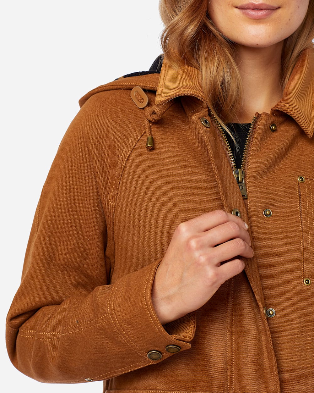 ALTERNATE VIEW OF WOMEN'S ST HELENA SHERPA-LINED COAT IN WHISKEY image number 5