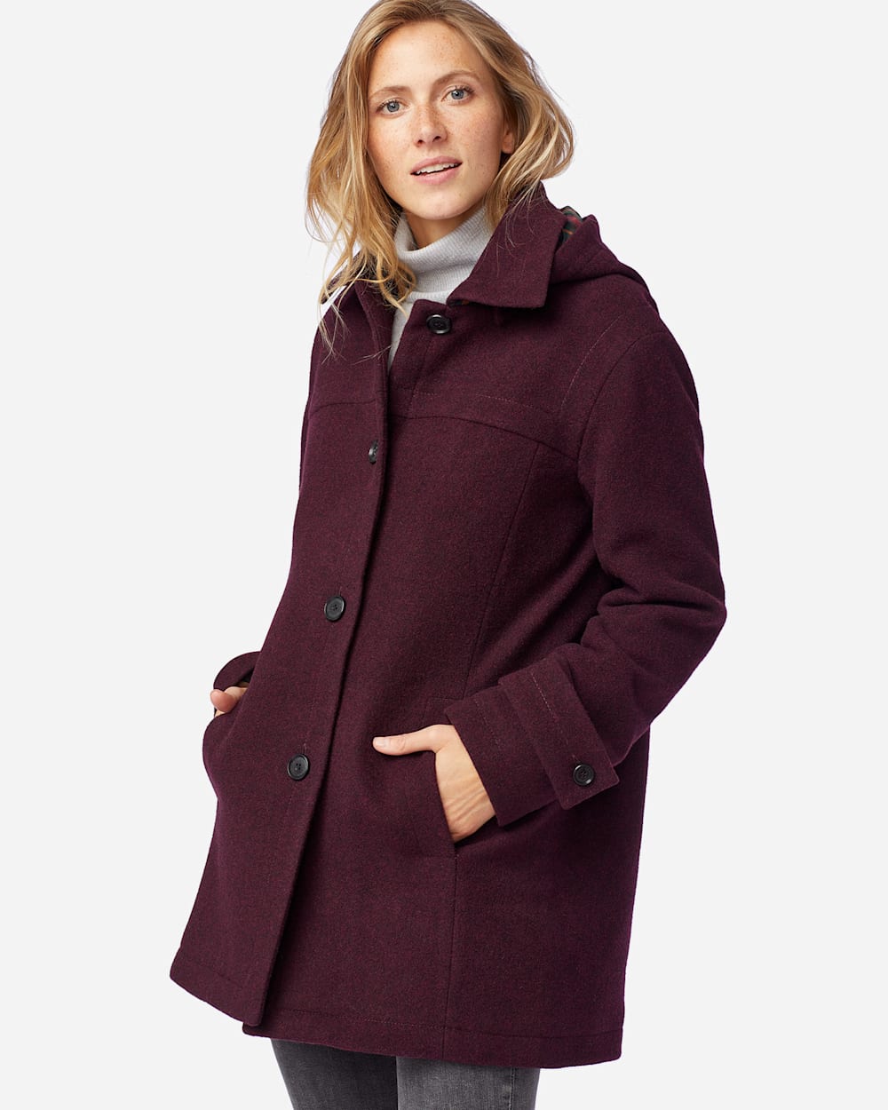 Insulated wool coat womens cheap