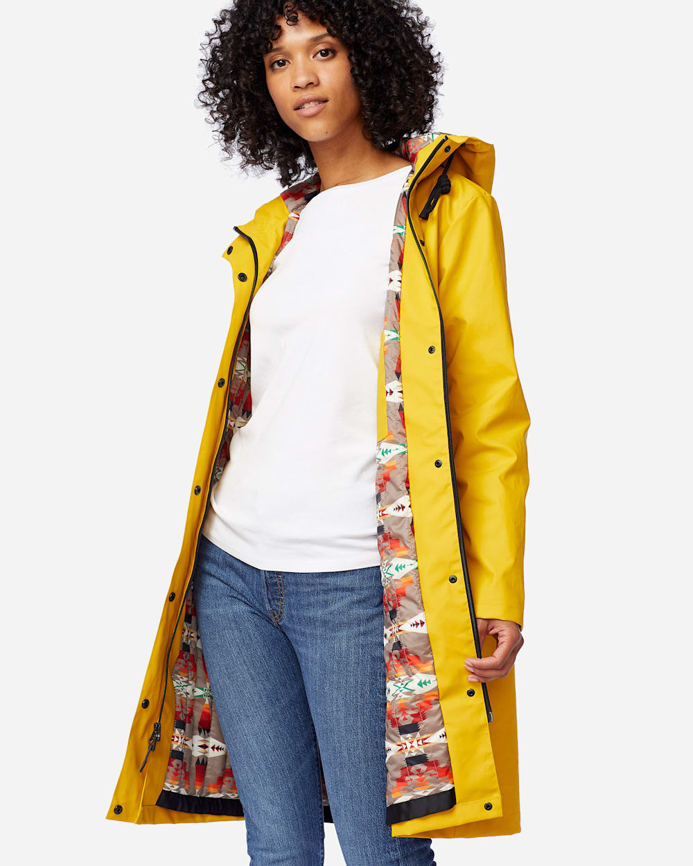 WOMEN'S EUREKA WATERPROOF COAT IN YELLOW image number 1