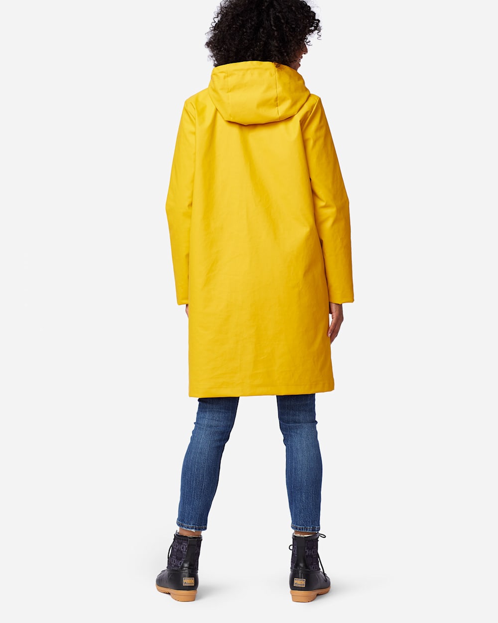 ALTERNATE VIEW OF WOMEN'S EUREKA WATERPROOF COAT IN YELLOW image number 4