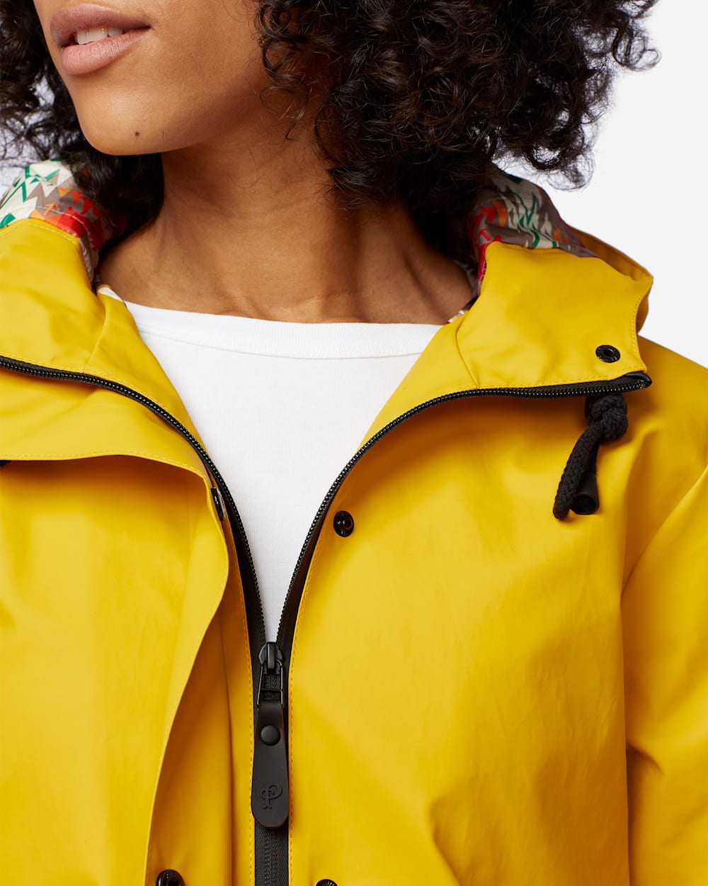 ALTERNATE VIEW OF WOMEN'S EUREKA WATERPROOF COAT IN YELLOW image number 5