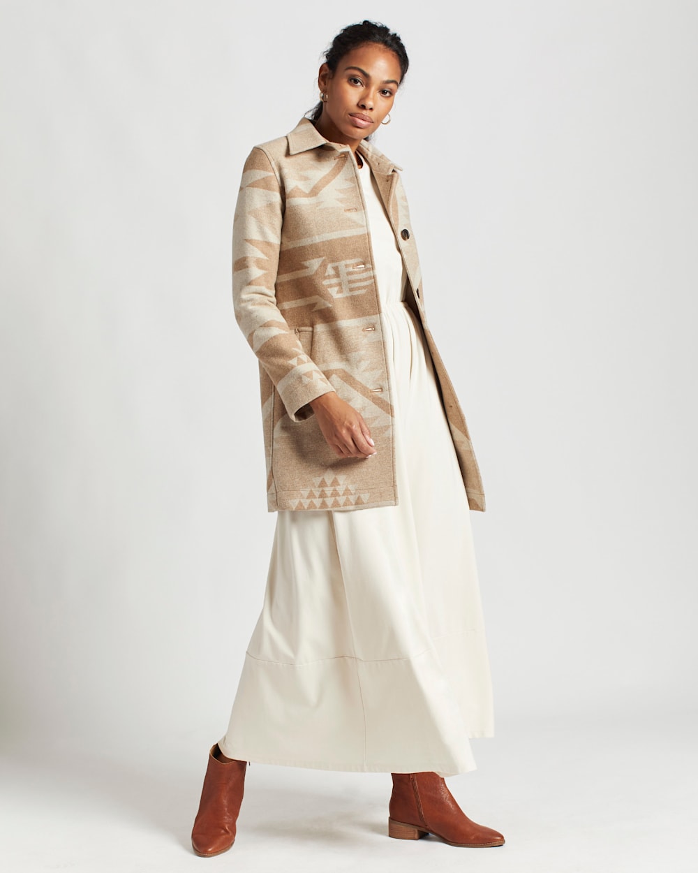WOMEN'S CLUB COLLAR WOOL JACKET