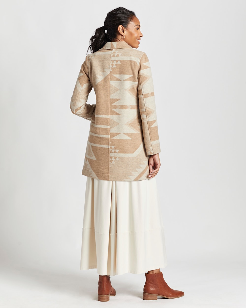 WOMEN'S CLUB COLLAR WOOL JACKET