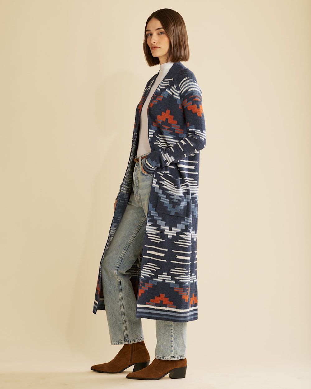 売れ筋商品|||ペンドルトン ニット&セーター アウター レディース Cotton Duster Sweater - Women's Indigo Multi Buy Women's Cotton Duster Cardigan Lightweight Long Sweater