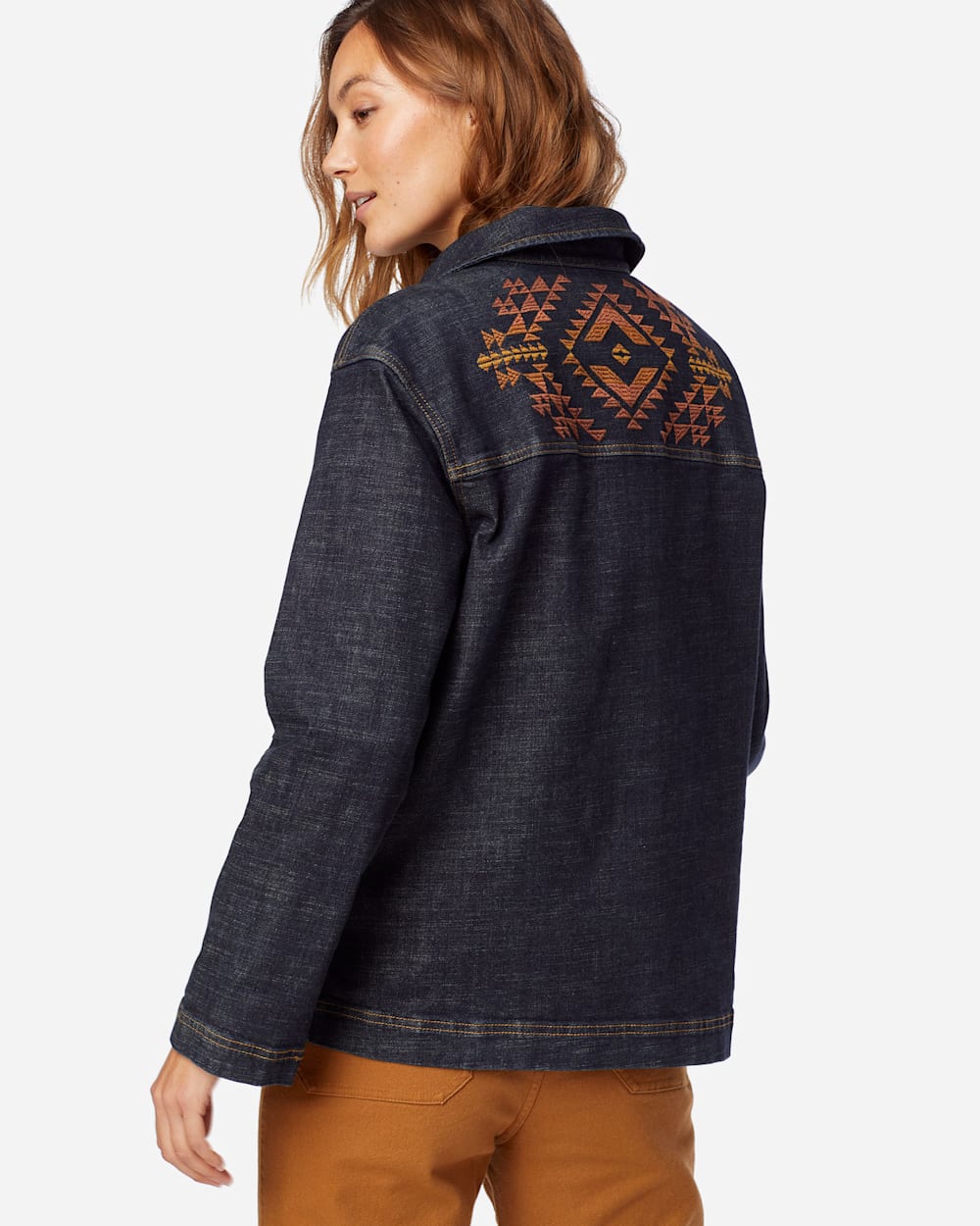 WOMEN'S EMBROIDERED DENIM JACKET