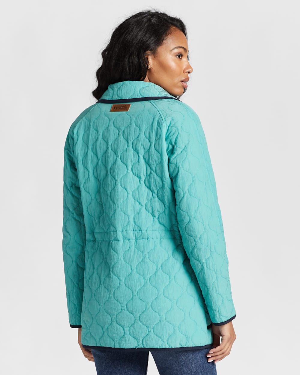 ALTERNATE VIEW OF WOMEN'S CRESCENT REVERSIBLE JACKET IN SEA BLUE image number 9