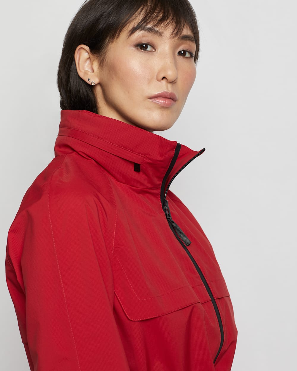 ALTERNATE VIEW OF WOMEN'S PARADISE RIPSTOP JACKET IN RED image number 2