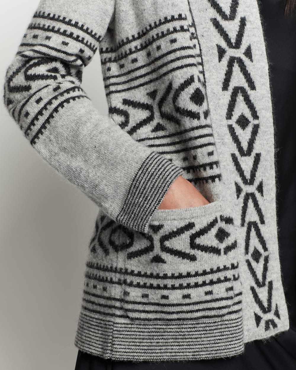 トップス 19AW YOKE 7G ALPACA WOOL CARDIGAN KNIT YOKE 7G ALPACA CARDIGAN RIB STITCH KNIT