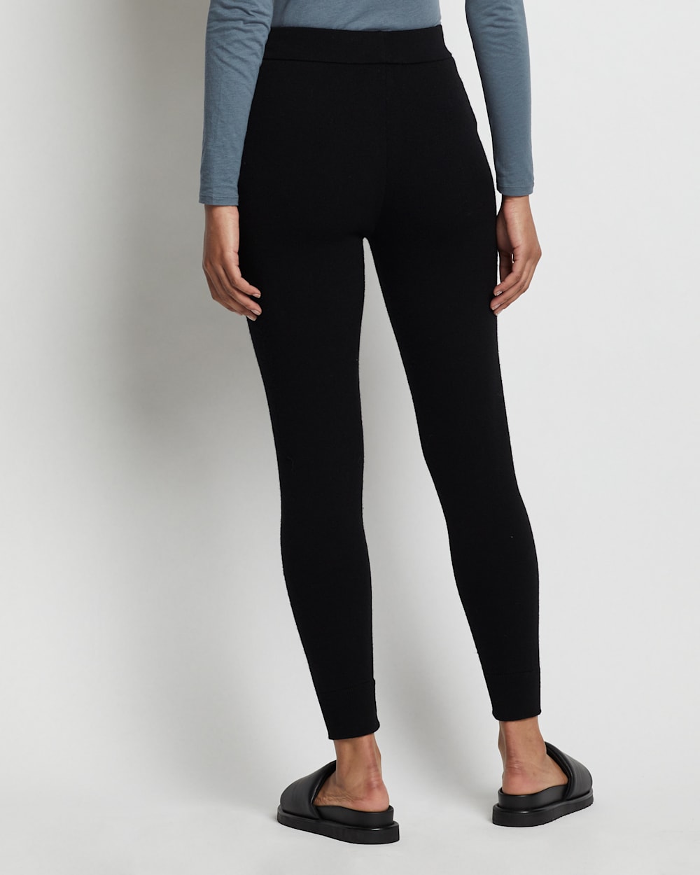 ALTERNATE VIEW OF WOMEN'S MERINO JOGGER PANTS IN BLACK image number 3