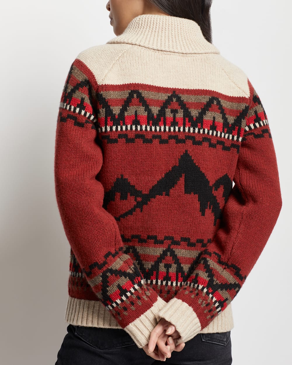 Lambswool zip cardigan outlet