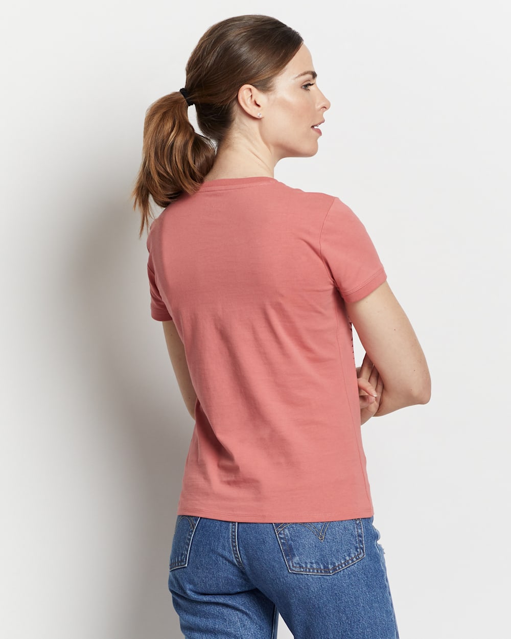 ALTERNATE VIEW OF WOMEN'S DESCHUTES GRAPHIC TEE IN FADED ROSE CHIEF JOSEPH image number 4