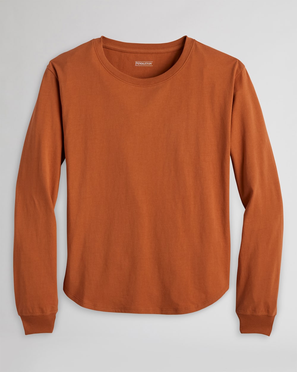 WOMEN'S LONG-SLEEVE DESCHUTES TEE IN ADOBE BROWN image number 1