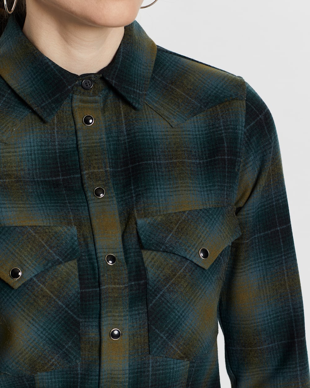 トップス SEESEE WOOL SNAP SHIRTS WOMEN'S SNAP-FRONT CANYON SHIRT