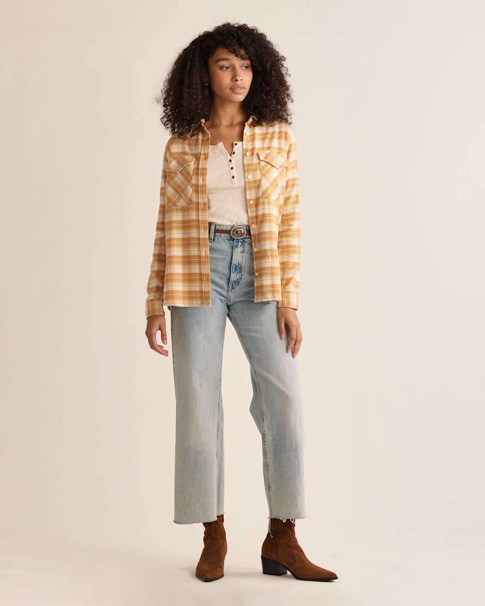 WOMEN'S MADISON DOUBLE-BRUSHED FLANNEL SHIRT