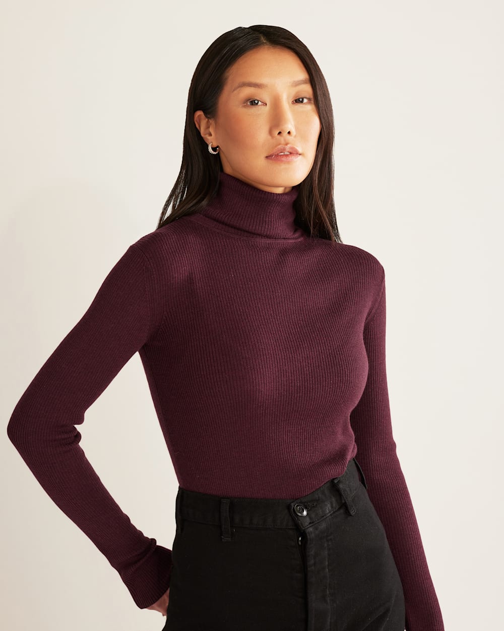 Women's fitted turtleneck online