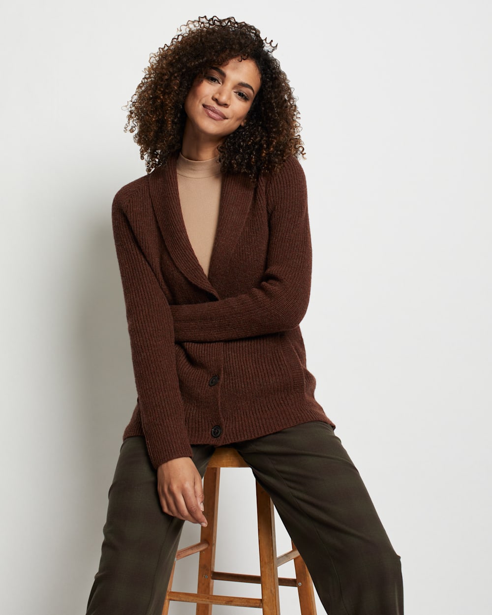 WOMEN'S SHETLAND COLLECTION CARDIGAN